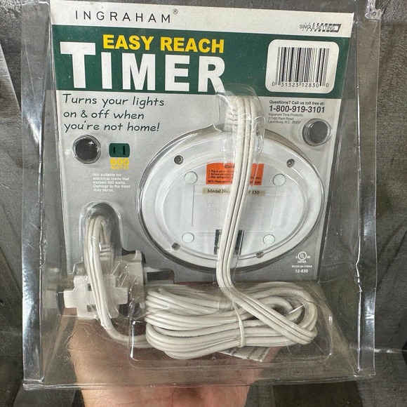 INGRAHAM EASY REACH TIMER!(turns Your Lights On And Off)600W BRAND NEW! LOOK!!!! - Picture 9 of 9